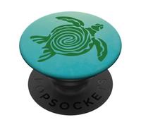 Teal Blue Sea Turtle Phone Grip Case Holder Seaturtle Green PopSockets PopGrip Adhesivo