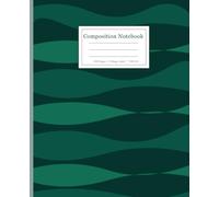 Teal Marble Composition Notebook, College Ruled, 100 Pages, 7.5 x 9.25 Inches - Wide Ruled Journal for School, Office & Note Taking