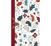 Teal Self Care Journal - Autumn Leaves: 120 Lined pages with color leaf-themed endpages, 5 x 8, for home, school, office supplies, self care, diary, gift