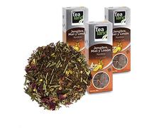 Tealand | Rooibos | Infusion de jengibre y limon con miel, Hojas Sueltas | Pack de infusiones a granel, 3 x 100 g | Adelgazante, Antioxidante y Digestivo | Infusion con Aromas Naturales