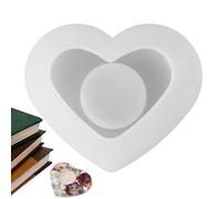 Tealight Candle Holder Resin Mold - Resin Candlestick Stand Mold,Star Moon Heart Tealight Candle Stand Ŕesin Ḿold for Valentine's Day Table Centerpiece Decorations