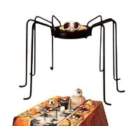 Tealight Candle Rack, Spider Candle Stand, Halloween Home Décor, Decorative Tabletop Holder for Indoor Outdoor Party, Kitchen, Fireplace, Desk, Bookshelf, 5.51x4.33 Inches, Black