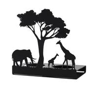Tealight Holder with Giraffe - Candle Holder Ornament | Silhouette Candleholder Iron Wrought Metal Desktop Decoration Romantic Atmosphere NīghtLight Gift Home Decor Elephant Elk Style
