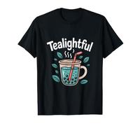 Tealightful Bubble Tea, Bonito diseño para entusiastas Camiseta gráfica económica