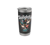Tealightful Tea Time - Tazas caprichosas Vaso térmico de acero inoxidable de doble pared