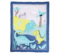 TEALP - Manta de dinosaurio para cuna, edredón para cuna, edredones para bebés para niños y niñas, manta para bebés y niños pequeños, edredón, manta para cama de guardería, 84x107cm