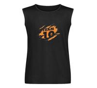 Team 10 Ripped Through Camiseta de Halloween Paul Jake Logan Sleeveless Camiseta Man's Fashion Cotton Black Vest Tank Clothes, Negro , XL