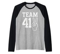 Team 41 Meme Squad 67 Six Seven 6 7 Meme Design Funny 67 Camiseta Manga Raglan