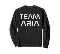 Team Aria Modern Futuristic White Font Sudadera