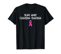 Team Aunt Fighting Together Mes de Concientización sobre el Cáncer de Mama Camiseta