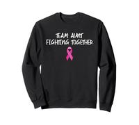 Team Aunt Fighting Together Mes de Concientización sobre el Cáncer de Mama Sudadera