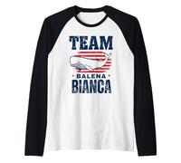 Team Balena Bianca Democrazia Cristiana Vintage Camiseta Manga Raglan