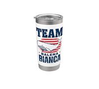 Team Balena Bianca Democrazia Cristiana Vintage Vaso térmico de acero inoxidable de doble pared