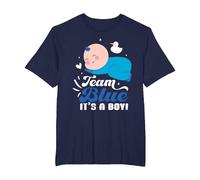 Team Blue It's A Boy - Revela de género para bebé Camiseta, Hombre Tallas Grandes, Azul Marino, 4X Alto