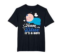 Team Blue It's A Boy - Revela de género para bebé Camiseta, Hombre Tallas Grandes, Negro, 4X Alto