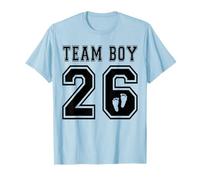 Team Boy 2026 - Adopción de Baby Shower para revelación de género, Color Azul Camiseta