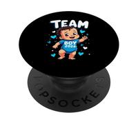 Team Boy - Revelación del bebé 2026 PopSockets PopGrip Adhesivo