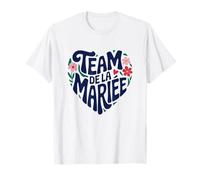 Team Bride EVJF - Flores en forma de corazón para novia Camiseta