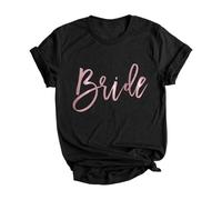 Team Bride Tees - Camiseta de novia para mujer, camiseta de dama de honor, camiseta de manga corta JGA para despedida de soltera, camiseta suave y acogedora