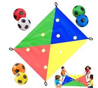 Team Building Games - 6x6 Feet Hole Tarp Activity for Collaborative Fun, Coordination with Multi-Player, Hole Game for School, Travel, Classroom, Birthday, Poliéster Material, Easy Storage