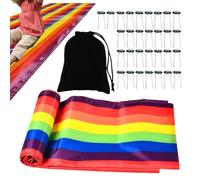 Team Building Mat - Summer Outdoor Toy, Fun Playing with Run Design, Play Mats, Activity Game Accessory, Run Mat for Kids Teens Adults Parents Daycare Families Playdates Birthday Camping Parties