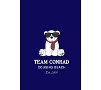 Team Conrad Journal: Cousins Beach Notebook Featuring Junior Mint the Polar Bear - TSITP Aesthetic Teen Fan Journal with Navy Prep Vibes - 150 Lined Pages for Writing, Notes & Summer Dreams