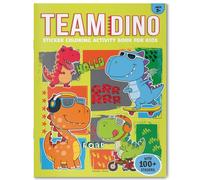 Team Dino Sticker Coloring Book for Kids