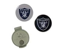 Team Effort Hat Ball Markers Oakland Clip para Sombrero y 2 marcadores de Bola, NFL-O Raiders, Talla única