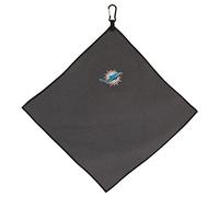 Team Effort Miami Dolphins - Toalla de Microfibra Gris de 15 x 15 Pulgadas