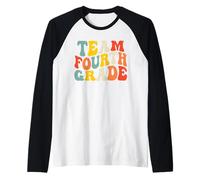 Team Fourth Grade Back to School 4th Grade Teacher Boys Kids Camiseta Manga Raglan