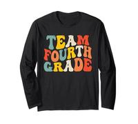 Team Fourth Grade Back to School 4th Grade Teacher Boys Kids Manga Larga