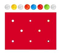 Team Games - Lona perforada para actividades de grupo interactivo, 200 x 145 cm, 8 pelotas de equilibrio multicolor a juego, lona de poliéster tejida para parques infantiles