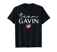 Team Gavin Birthday First Name Flag Heart Camiseta