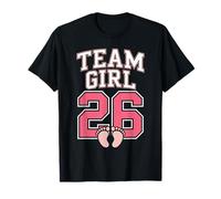 Team Girl 2026 Gender Reveal Baby Shower Pink Party Camiseta