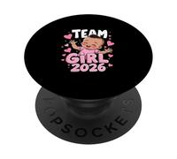 Team Girl It's a Baby Girl 2026 PopSockets PopGrip Adhesivo