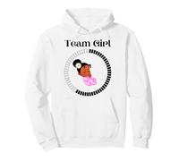 Team Girl Melanina Brown Skin Girls It's A Girl Baby Shower Sudadera con Capucha
