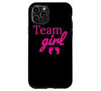 Team Girl Pink Baby Shower Gender Reveal Party Carcasa para iPhone 11 Pro