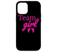 Team Girl Pink Baby Shower Gender Reveal Party Carcasa para iPhone 12/12 Pro