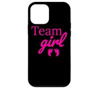 Team Girl Pink Baby Shower Gender Reveal Party Carcasa para iPhone 12 mini