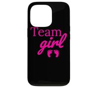 Team Girl Pink Baby Shower Gender Reveal Party Carcasa para iPhone 13 Pro