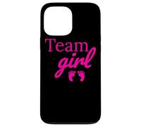 Team Girl Pink Baby Shower Gender Reveal Party Carcasa para iPhone 13 Pro Max