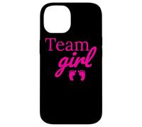 Team Girl Pink Baby Shower Gender Reveal Party Carcasa para iPhone 14