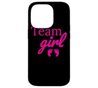 Team Girl Pink Baby Shower Gender Reveal Party Carcasa para iPhone 14 Pro