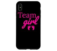 Team Girl Pink Baby Shower Gender Reveal Party Carcasa para iPhone XS Max