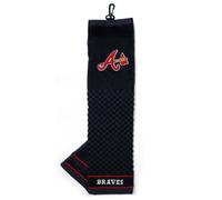 Team Golf MLB Atlanta Braves Toalla de Golf Bordada Toalla de Golf Bordada, diseño de depurador a Cuadros, Logotipo Bordado
