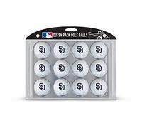 Team Golf MLB San Diego Padres Pelotas de Golf, Paquete de 12 docenas de Pelotas de Golf de tamaño reglamentario, Paquete de 12, impresión Duradera a Todo Color del Equipo