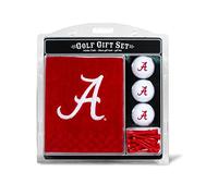 Team Golf NCAA Alabama Crimson Tide Set de Regalo: Toalla de Golf Bordada, 3 Pelotas de Golf y 14 Tees de Golf regulados de 2-3/4 Pulgadas, Toalla Triple Plegable de 16 x 22 Pulgadas y 100% algodón
