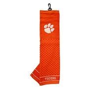 Team Golf NCAA Clemson Tigers - Toalla de Golf Bordada con diseño a Cuadros, Logotipo Bordado