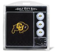 Team Golf NCAA Colorado Buffaloes Set de Regalo: Toalla de Golf Bordada, 3 Pelotas de Golf y 14 Tees de Golf de 2-3/4 Pulgadas, Toalla Triple Plegable de 16 x 22 Pulgadas y 100% algodón