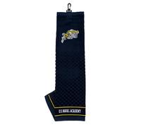 Team Golf NCAA Navy Midshipmen - Toalla de Golf Bordada, diseño a Cuadros, Logotipo Bordado